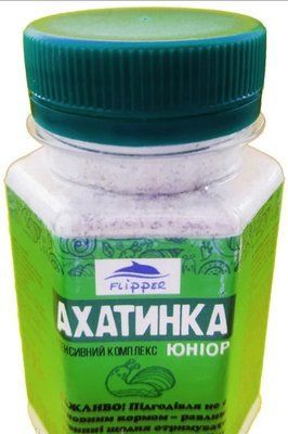 АХАТИНКА ЮНИОР белково-кальциевая подкормка с травами для улиток 100г П25001 фото